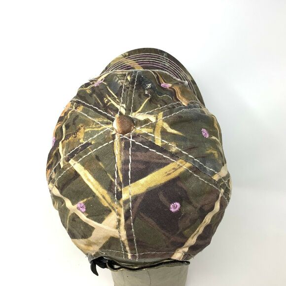 DUCK DYNASTY Camo Cap/Hat, A&E TV Series Ladies Fit Patch Logo Spell Out - Picture 5 of 10